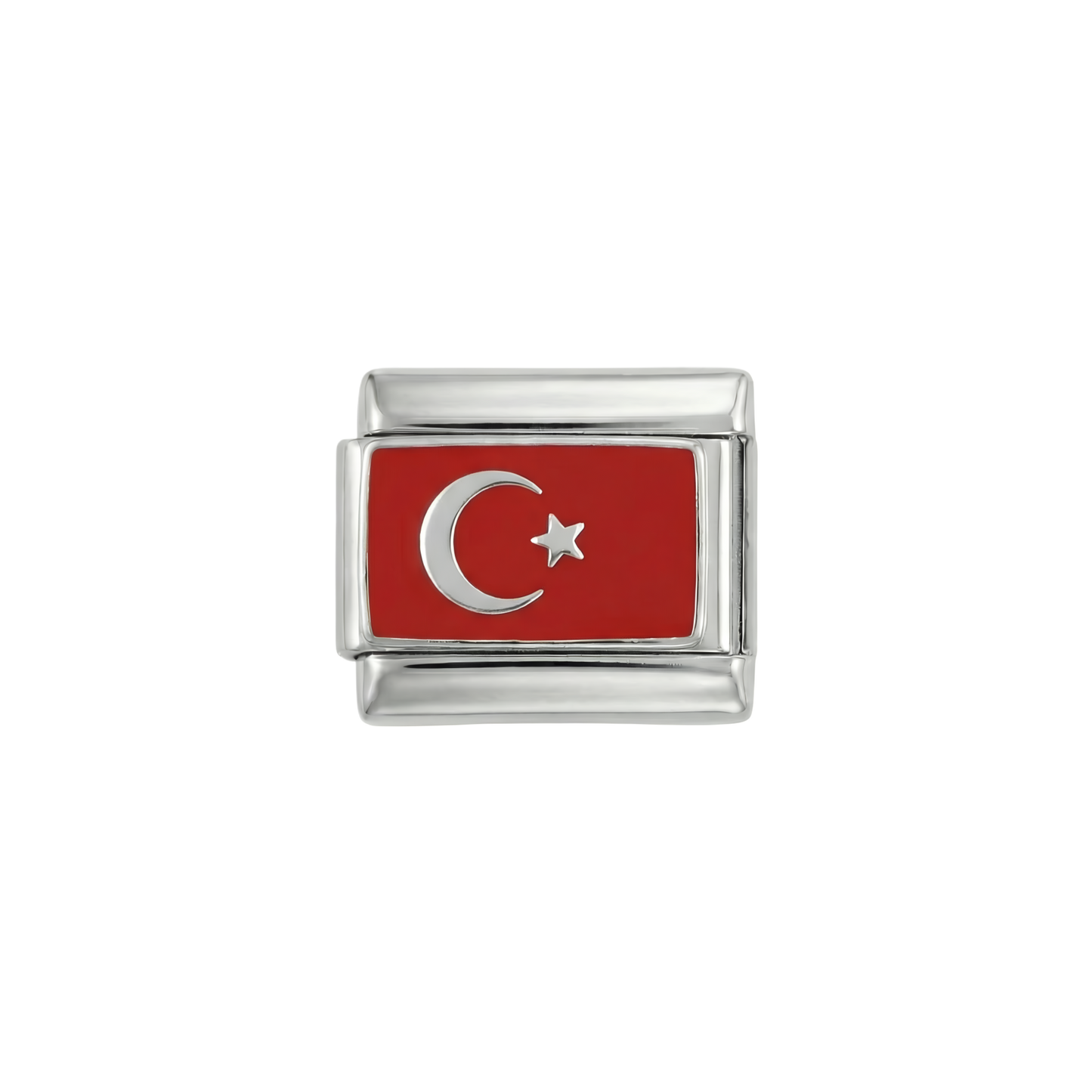 Drapeau de la Turquie, sur argent