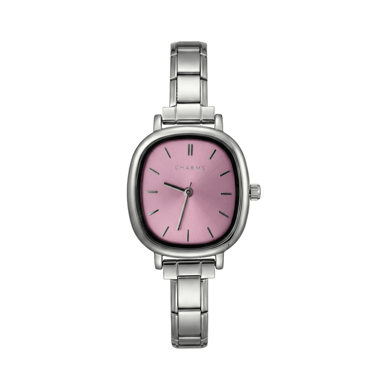 Montre Capri en argent – Édition cadran rose