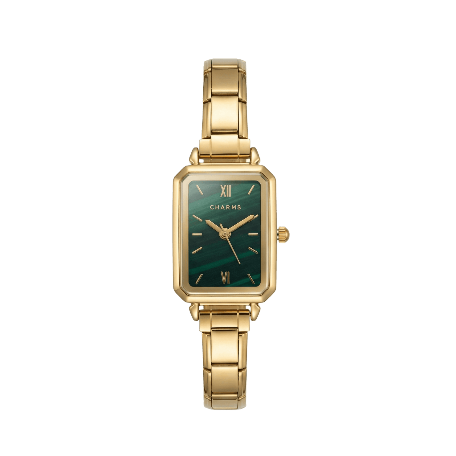 Montre Como en or – Édition cadran émeraude