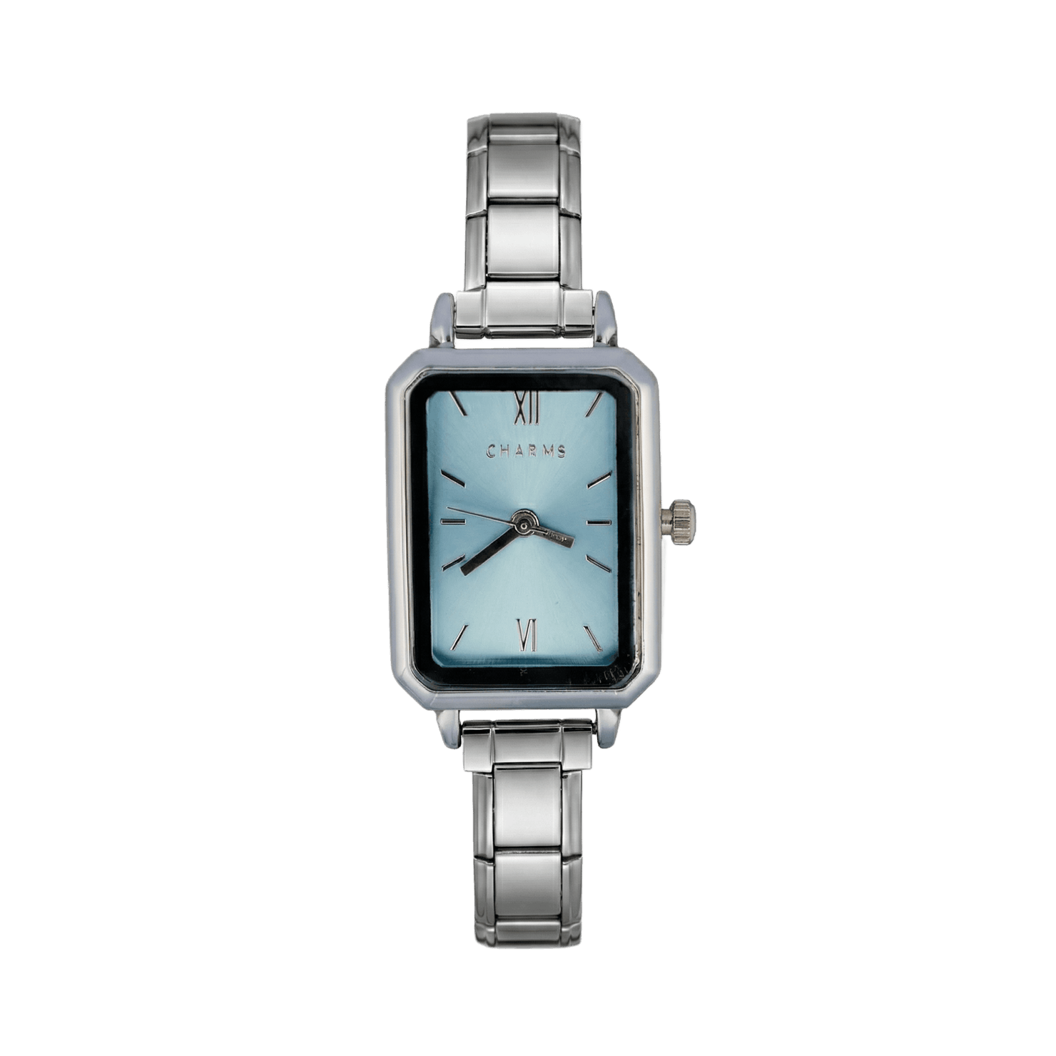 Montre Como en argent – Édition cadran bleu