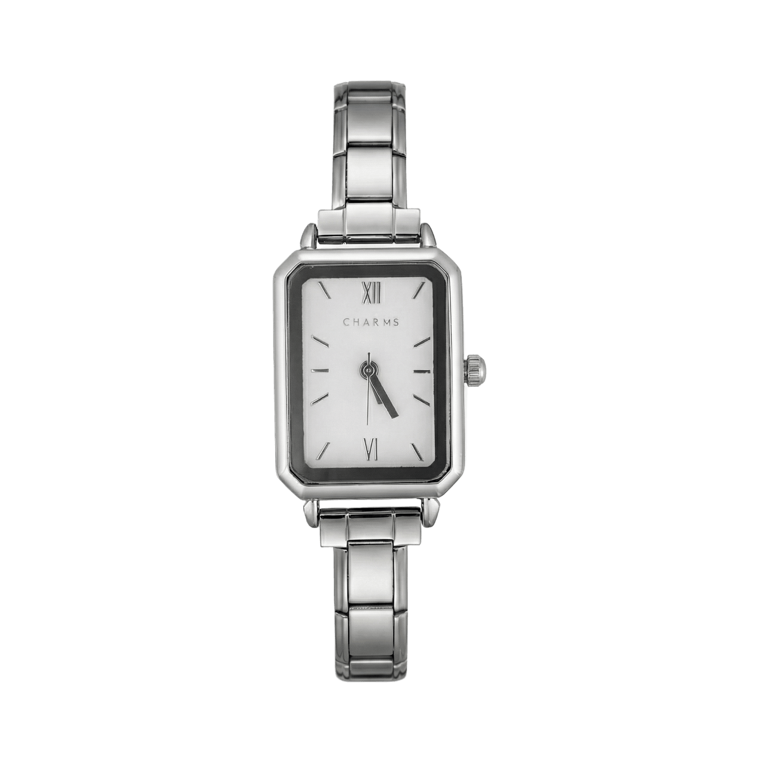 Montre Como en argent – Édition cadran blanc
