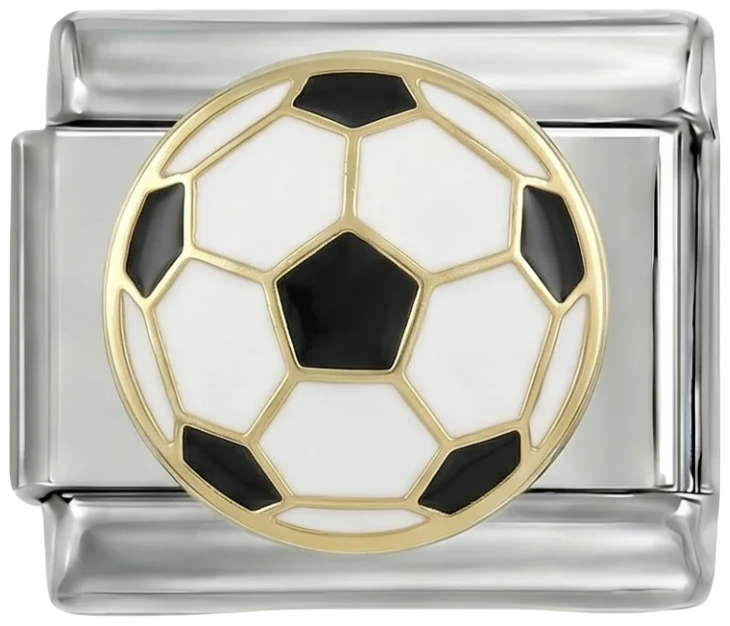 Ballon de football, sur argent