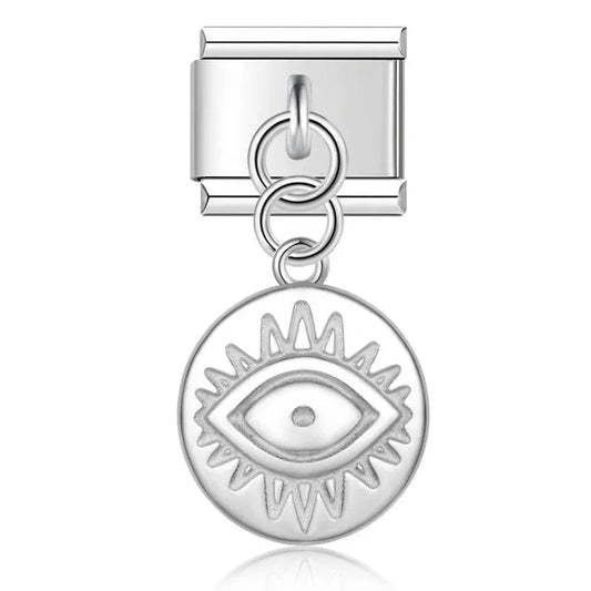 Illuminated Eye, on Silver - Charms Official