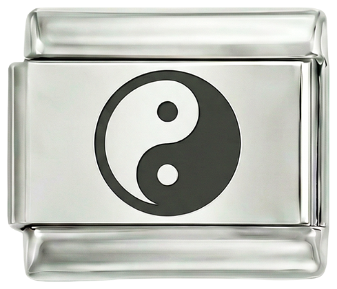 Yin et Yang, en argent