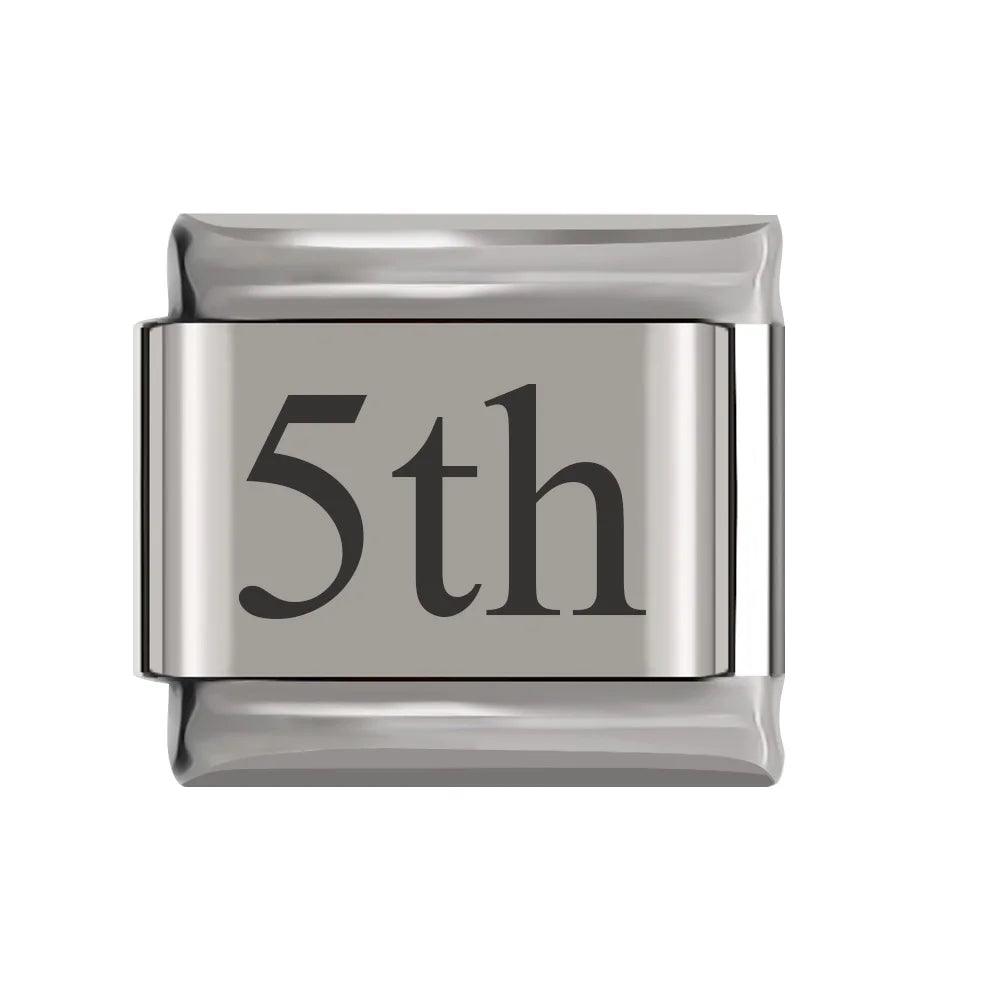 5th, on Silver - Charms Official