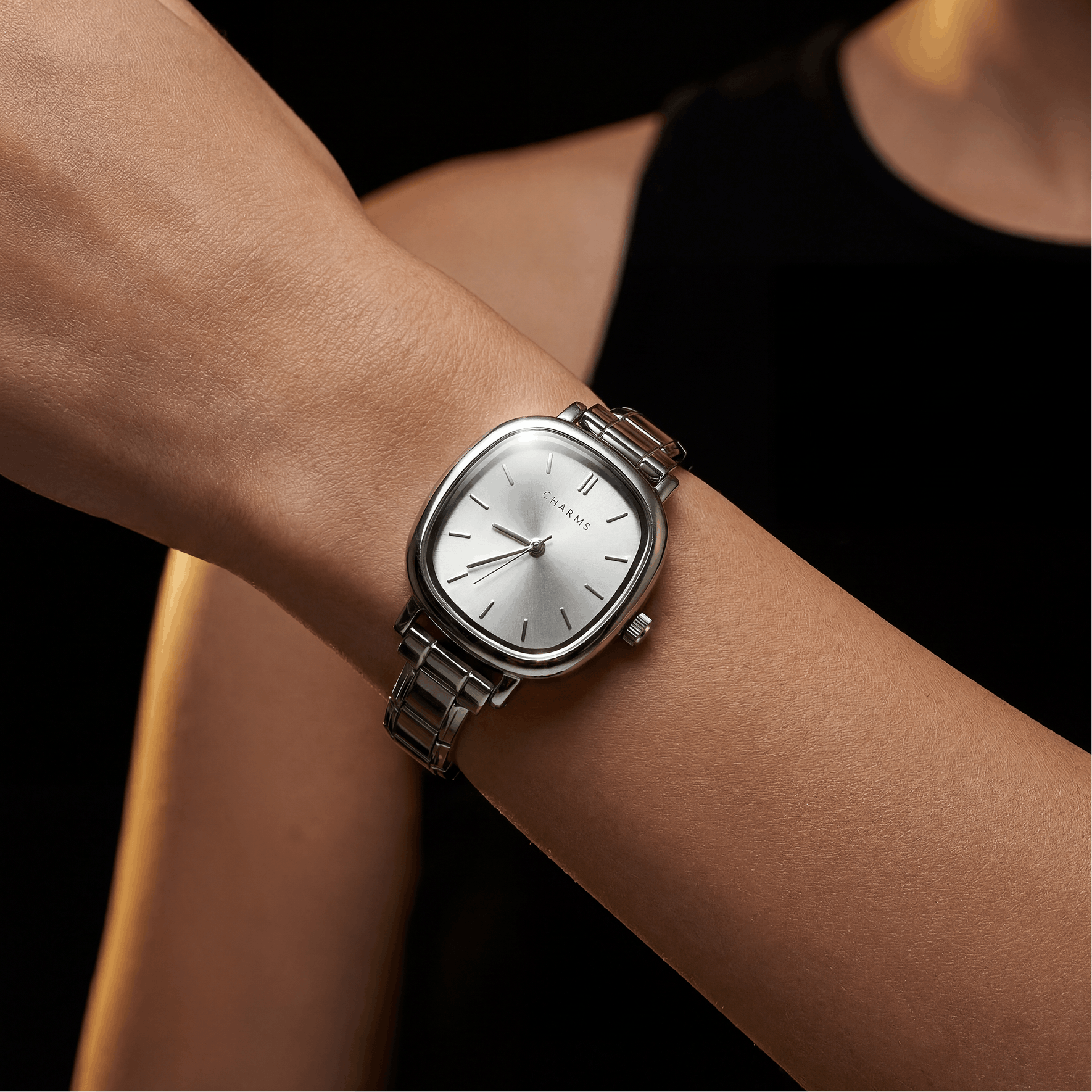 Capri Watch Silver – White Dial Edition