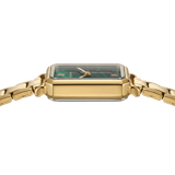 Montre Como en or – Édition cadran émeraude