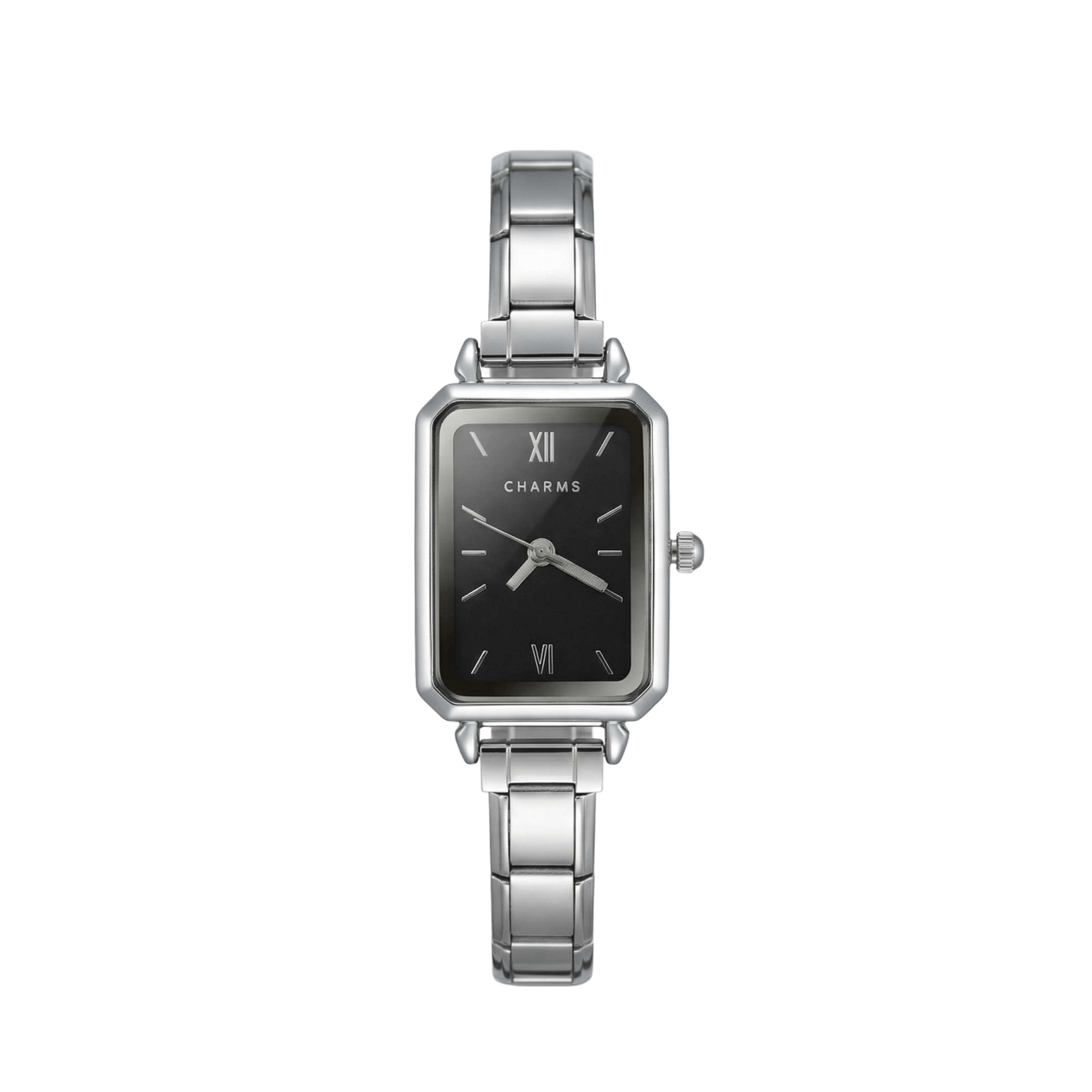 Como Watch Silver – Black Dial Edition