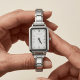 Montre Como en argent – Édition cadran blanc