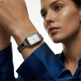 Montre Como en argent – Édition cadran blanc