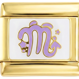 Scorpion violet sur or