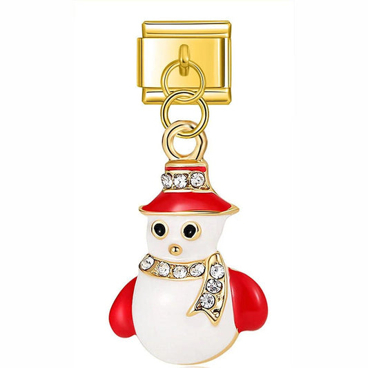 Christmas Snowman With Stones - Charms Official