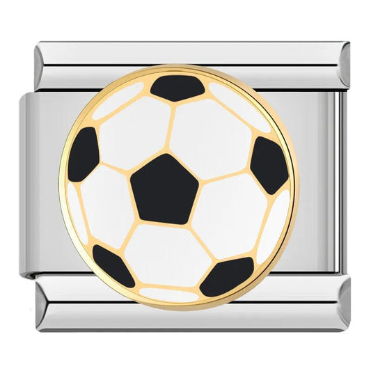 Soccer Ball, on Silver - Charms Official